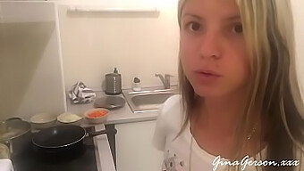 A Young Blonde Teen Cooks Russian Borscht In A Sexy Video