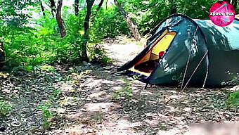 Caught Solo Masturbation In Hiding: Unexpected Camping Encounter